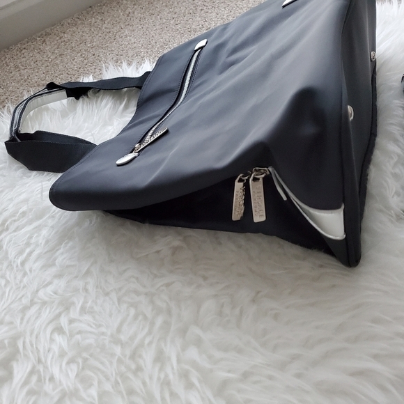 Versace Silver and Black Tote Bag with Structured Shape - Picture 4 of 9